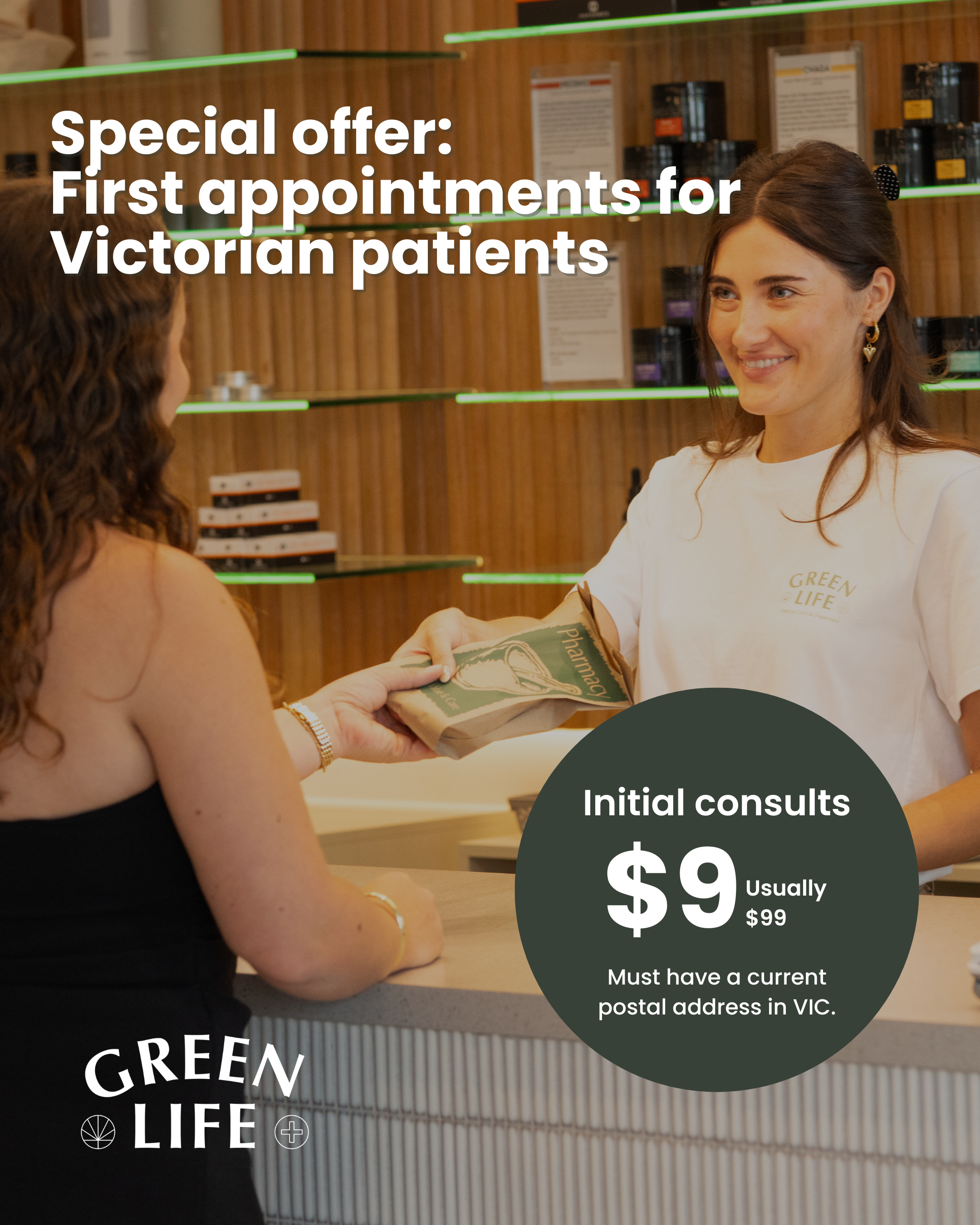 Melbourne patients $9 exclusive initial consult offer